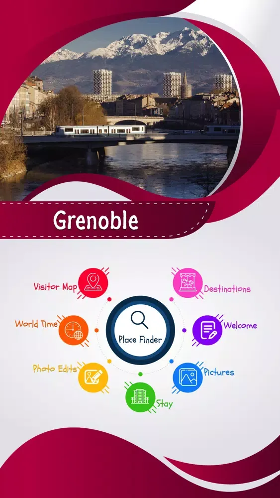 Tangkapan skrin Grenoble Tourism Guide
