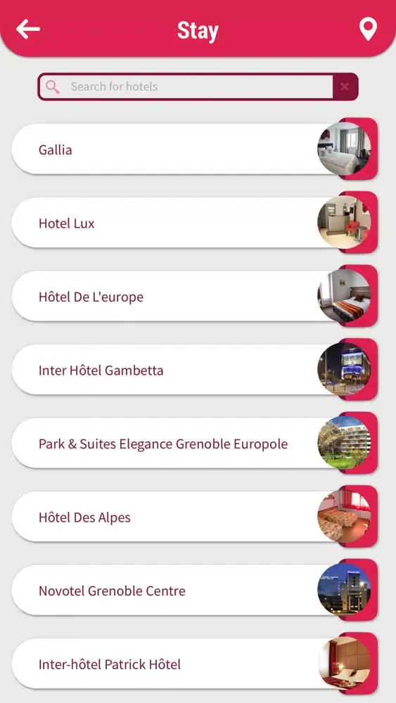 Tangkapan skrin Grenoble Tourism Guide