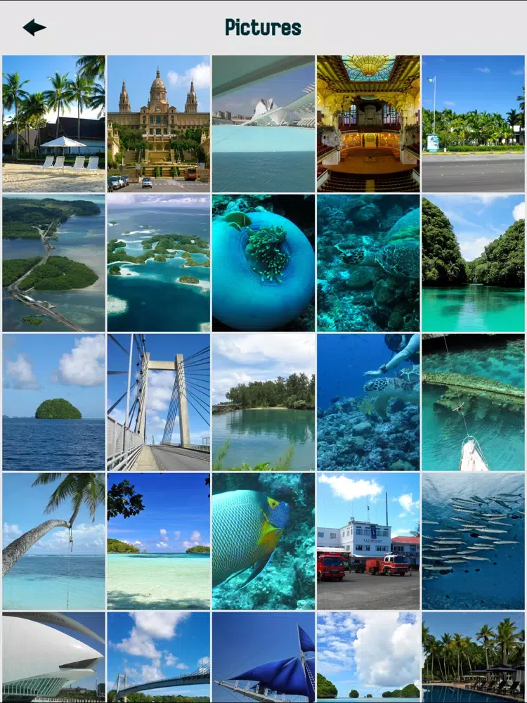 Palau Island Tourism iPad 应用截图