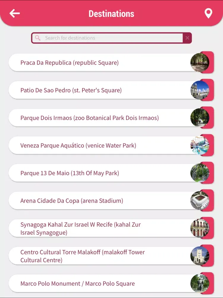 Recife Tourism iPad 应用截图