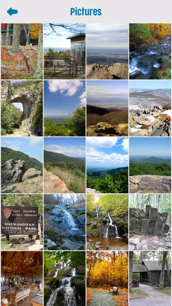 Capturas de tela do Shenandoah National Park