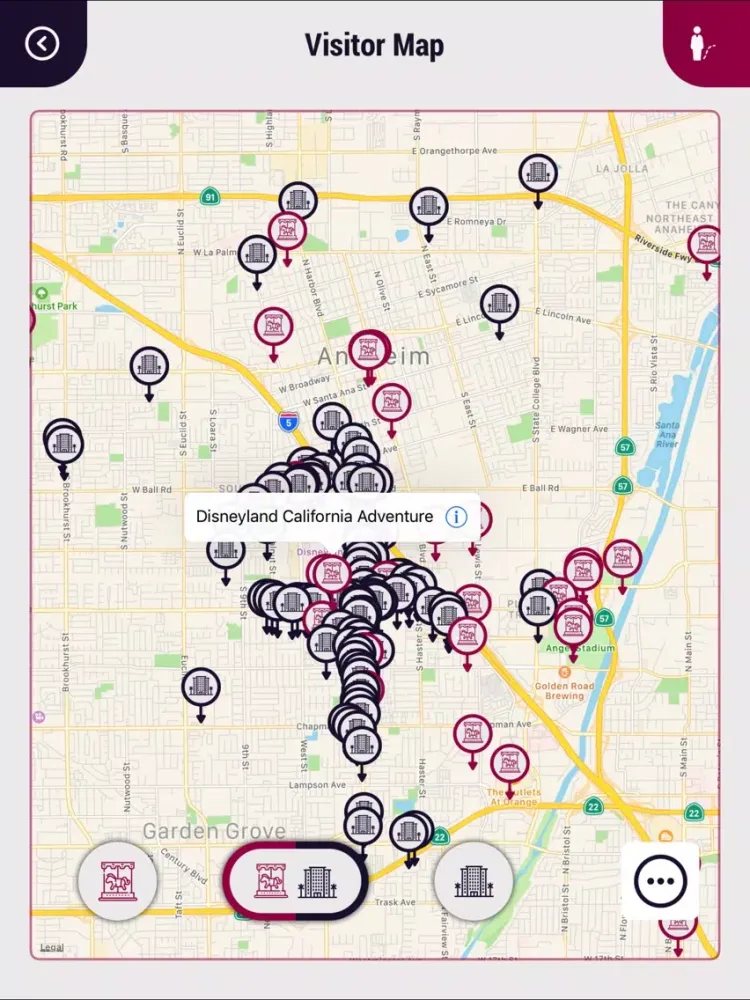 Zrzuty ekranu Anaheim Travel Guide iPad 