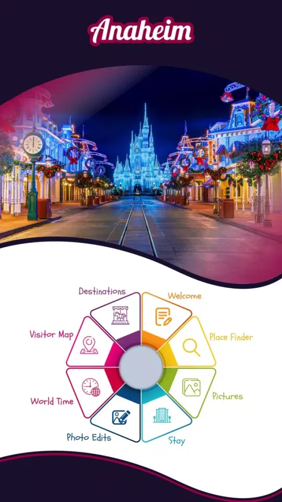 Zrzuty ekranu Anaheim Travel Guide