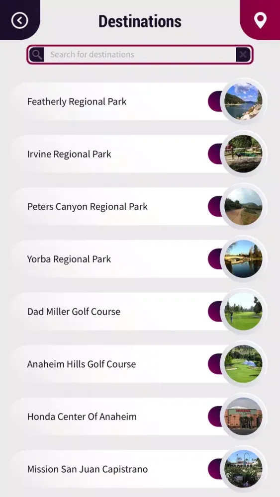 Zrzuty ekranu Anaheim Travel Guide