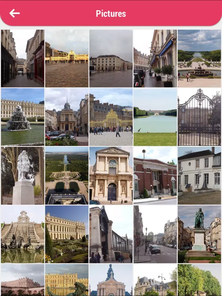 Capturas de tela do Versailles City Guide iPad 