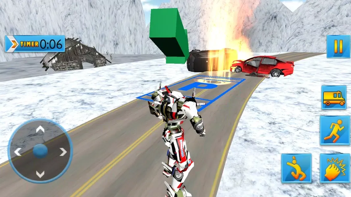Ambulance Robot Transform 3D Screenshots