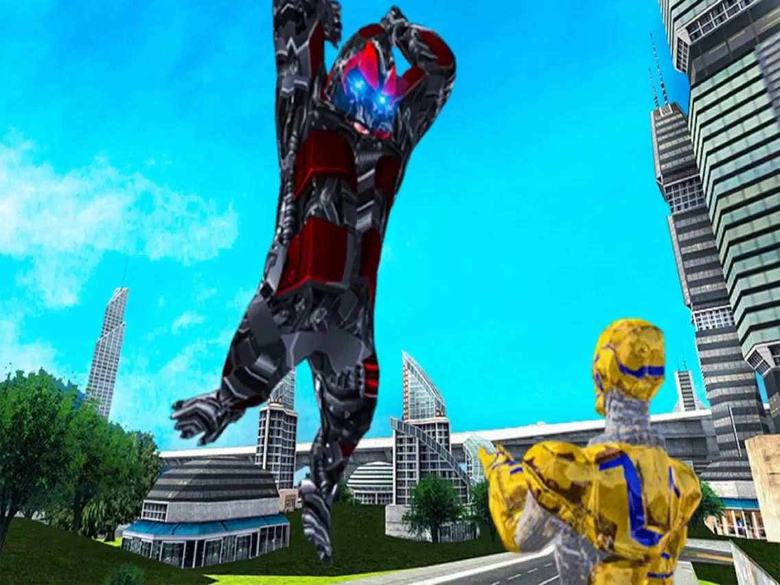 Tangkapan layar Gorilla Robot Smash City iPad 