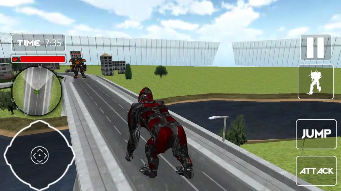 Tangkapan layar Gorilla Robot Smash City