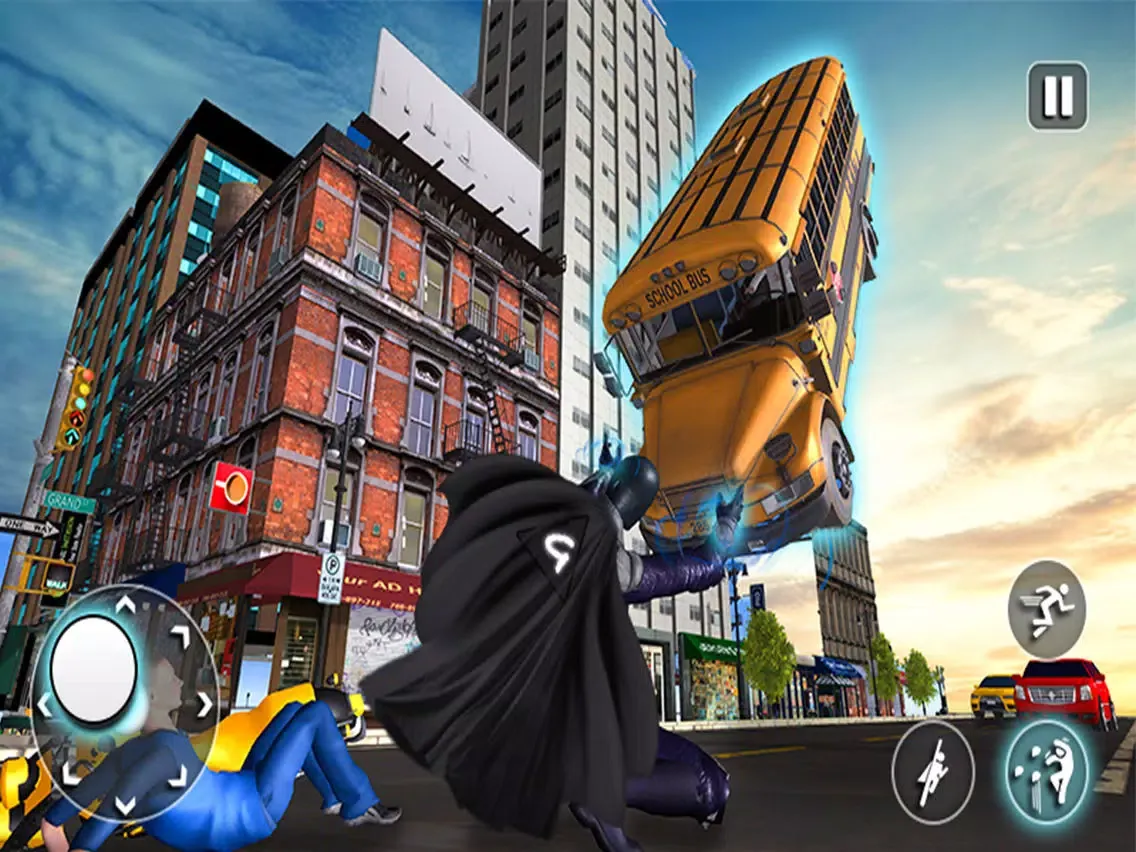 Gravity Man Superhero Mad City iPad  Screenshots