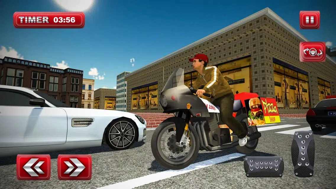 Pizza Delivery Bike Rider Game स्क्रीनशॉट