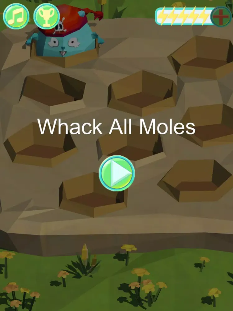 Whack All Moles - 3D Visual iPad  Screenshots