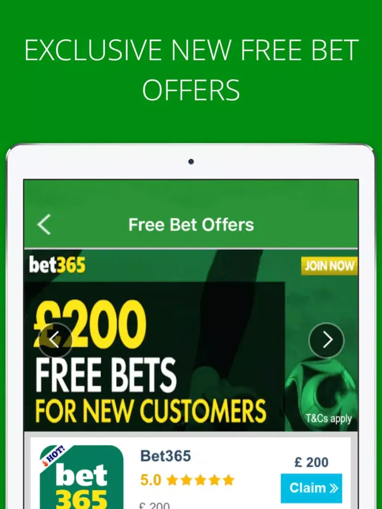 Скриншоты Free Bets Sports Betting App iPad 