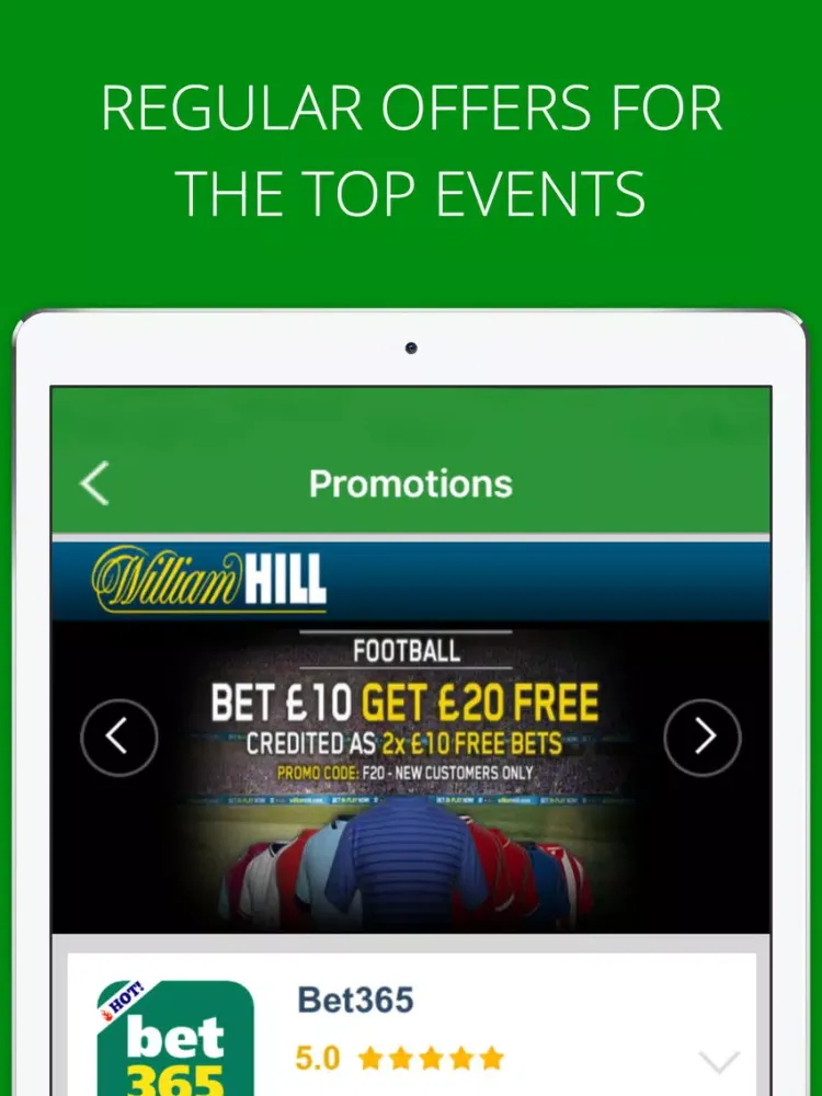 Скриншоты Free Bets Sports Betting App iPad 