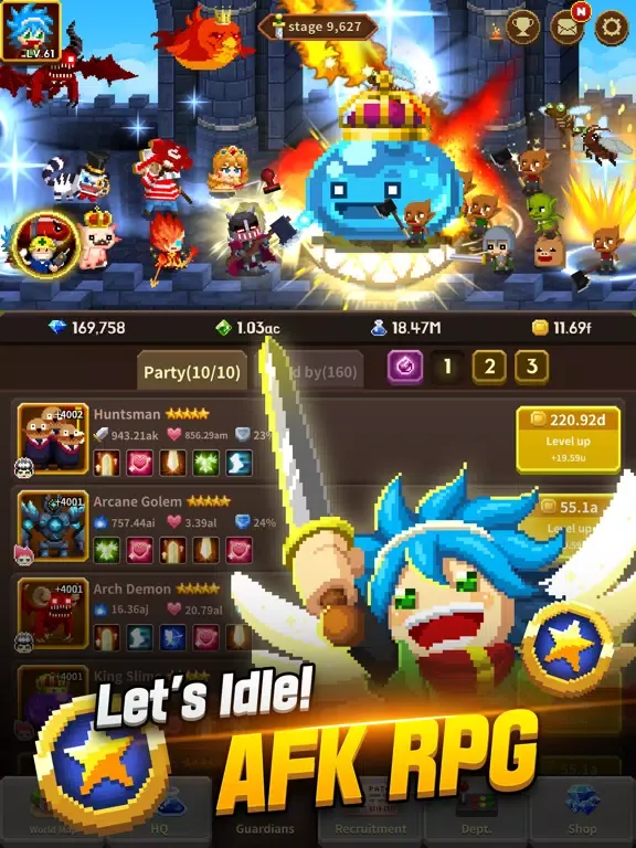 Idle Guardians: Never Die iPad 應用截圖