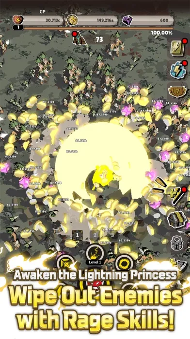 ภาพหน้าจอของ Lightning Princess: Idle RPG