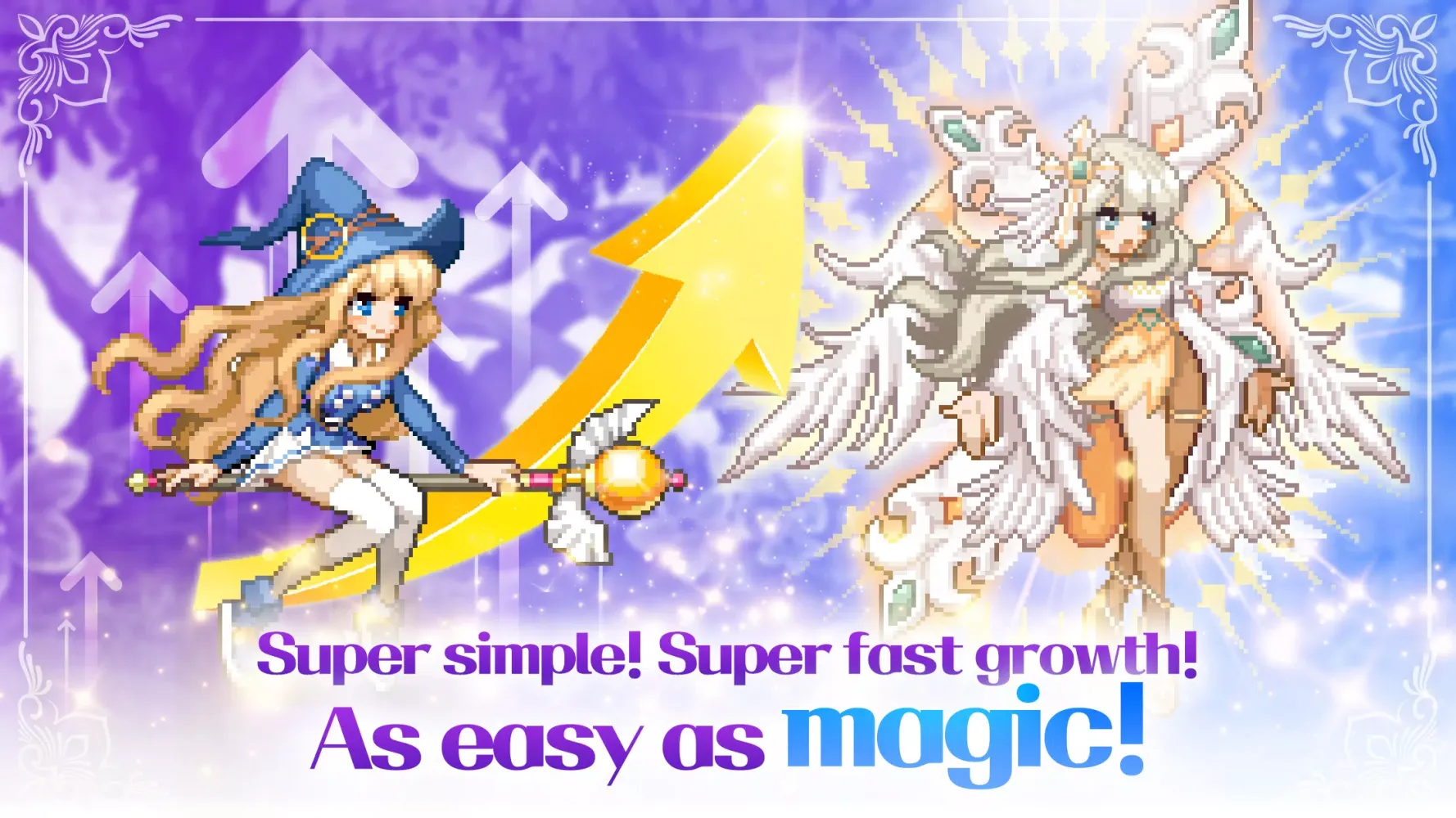 Tangkapan skrin Magical Girl: Idle Pixel Hero