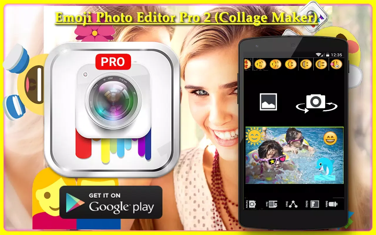 Emoji Photo Collage Sticker 2 Screenshots