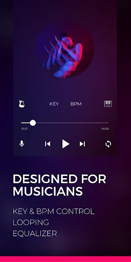 Ảnh chụp màn hình của Backtrackit: Musicians Player