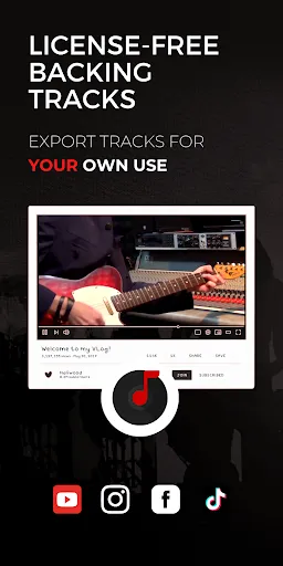 Ảnh chụp màn hình của Backtrackit: Musicians Player
