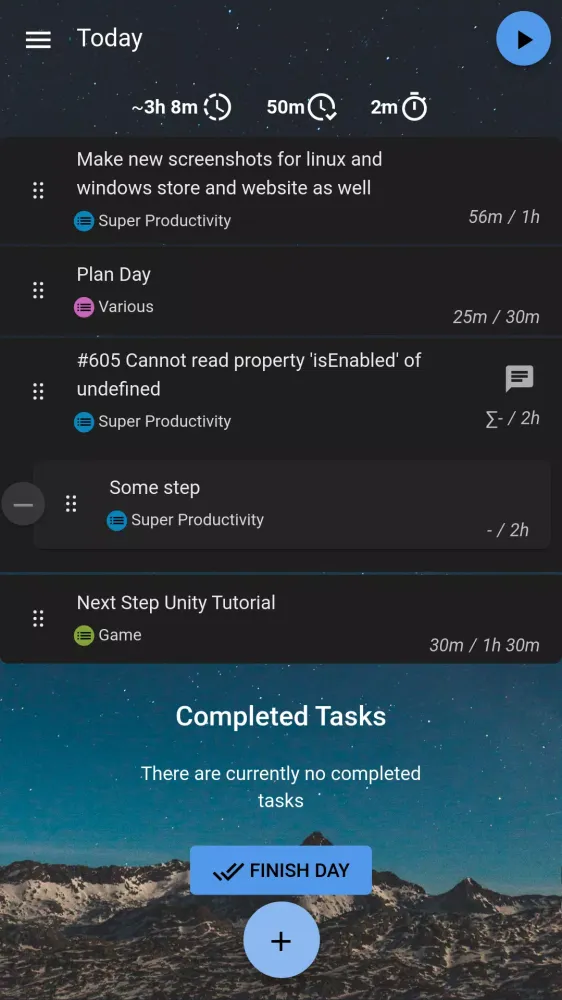 Zrzuty ekranu Super Productivity