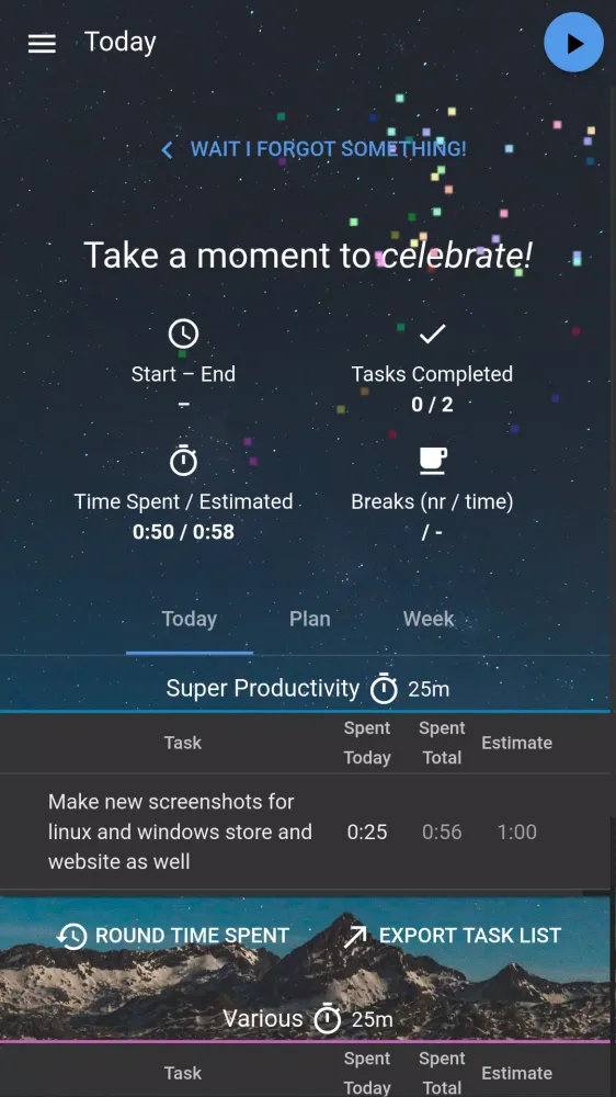 Zrzuty ekranu Super Productivity