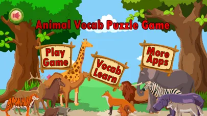 Animuzzle : Animal Vocabulary Puzzle Game for Kids سکرین شاٹس