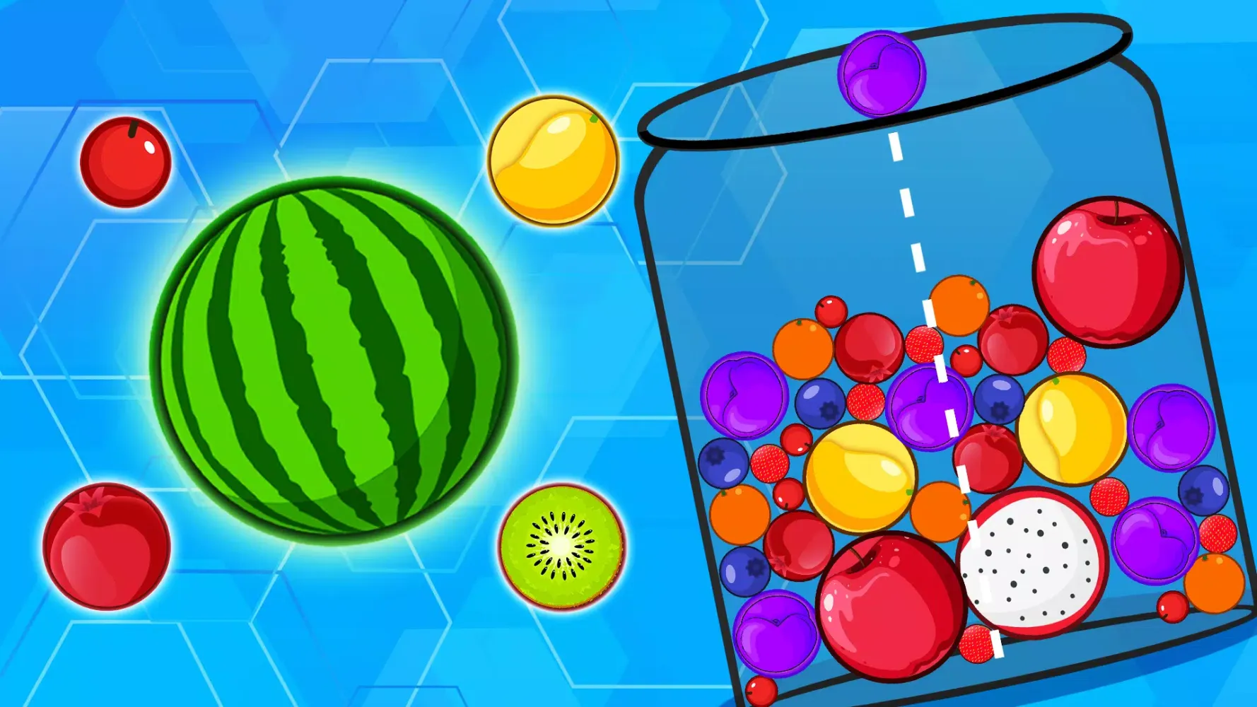 Fruit Flow Melon Merge スクリーンショット