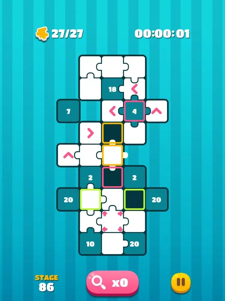Tangkapan skrin UNLINK Daily Puzzle iPad 