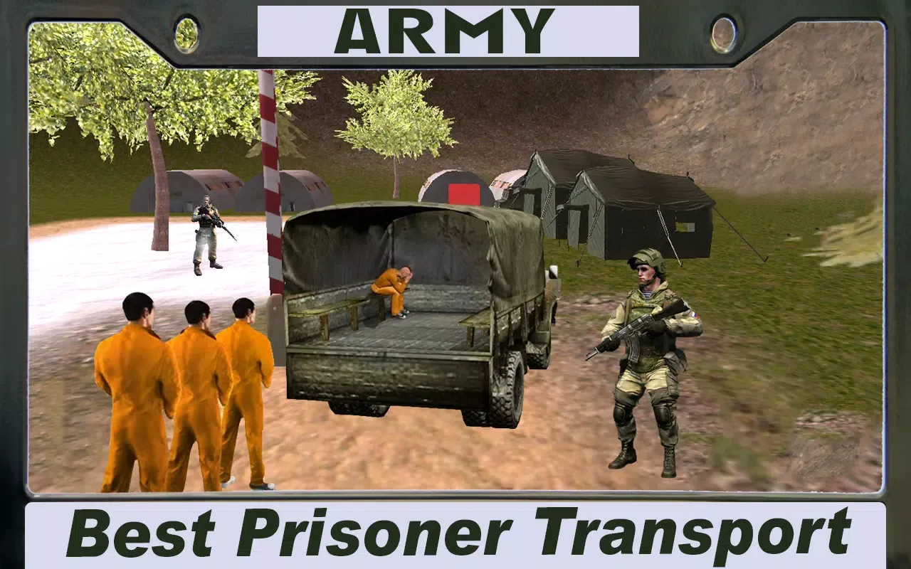 Criminal Transport Military Truck स्क्रीनशॉट