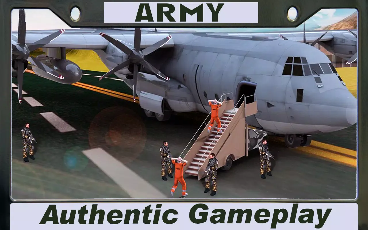 Criminal Transport Military Truck स्क्रीनशॉट