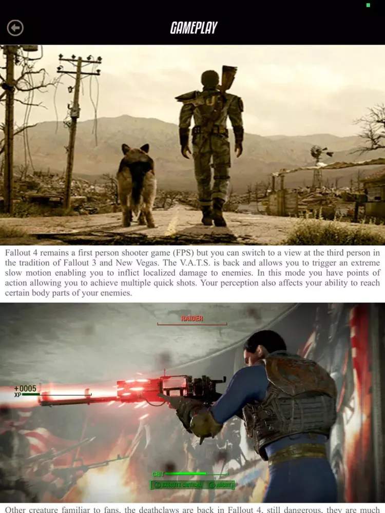 Tangkapan layar Guide for Fallout 4 iPad 
