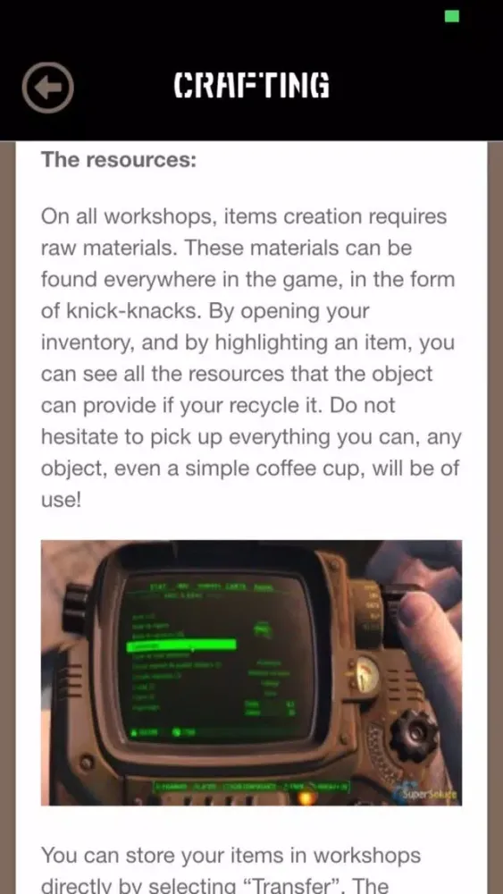 Tangkapan layar Guide for Fallout 4