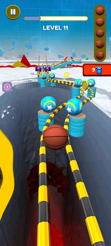 Tangkapan skrin Sky Move Ball:Offline