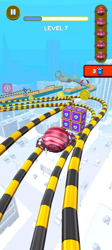 Tangkapan skrin Sky Move Ball:Offline