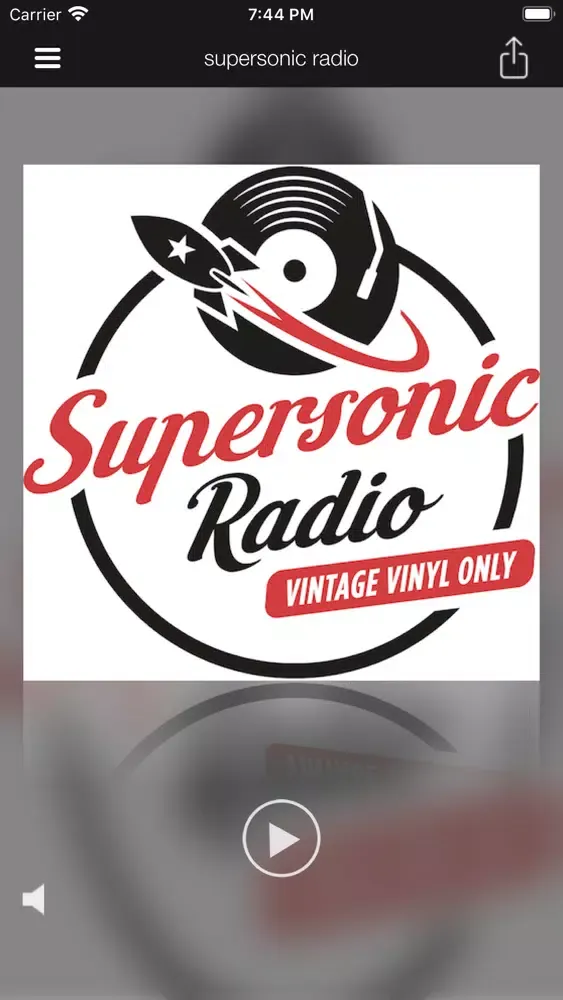 Captures d'écran de supersonic radio vintage vinyl