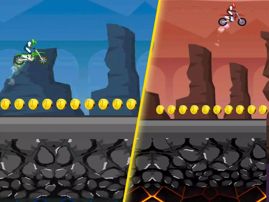 Скриншоты Biker Floor On Lava iPad 