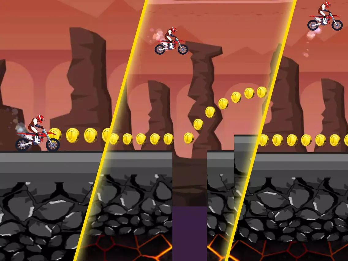 Скриншоты Biker Floor On Lava iPad 