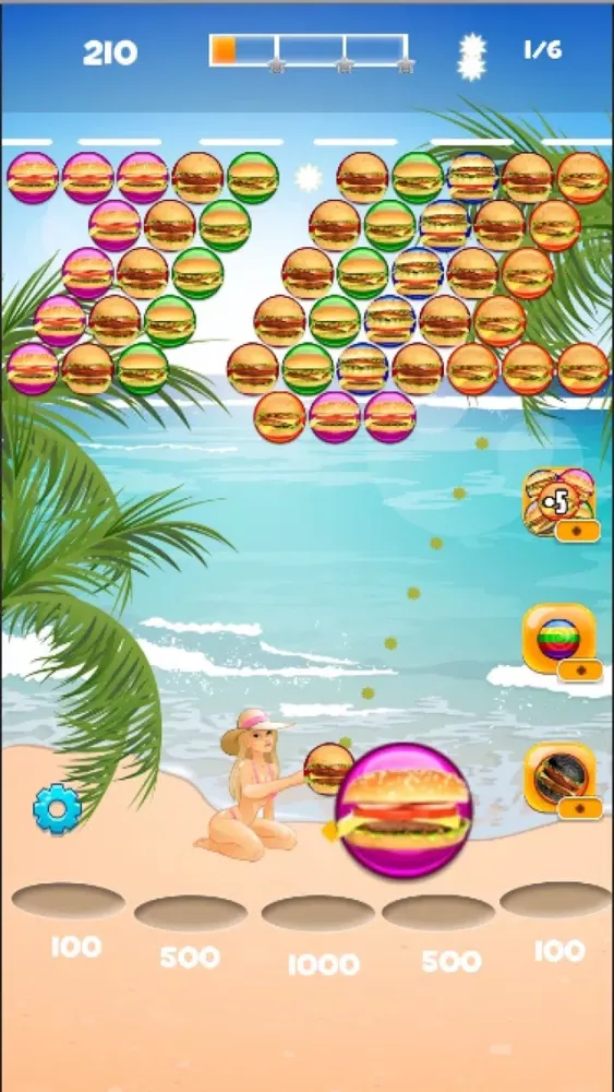 Capturas de tela do Beach Burger Pop - Shooter