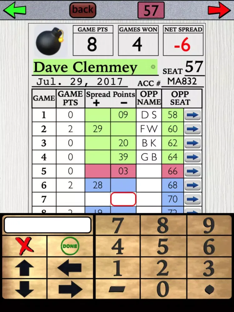 Captures d'écran de Cribbage Cross Check iPad 
