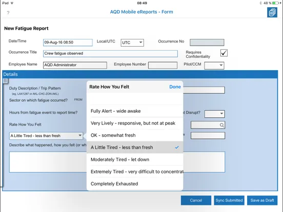 Mobile eReports iPad  स्क्रीनशॉट