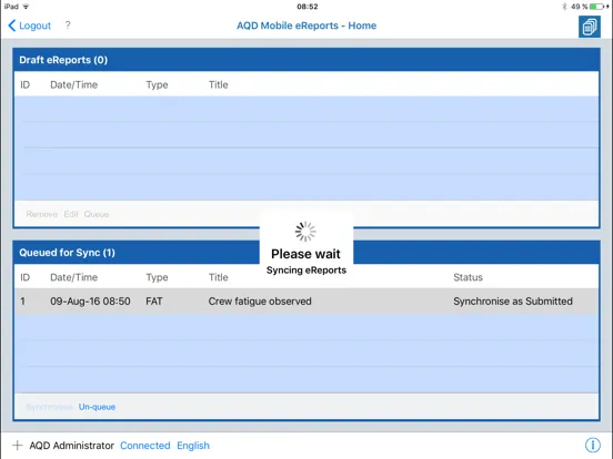 Mobile eReports iPad  स्क्रीनशॉट