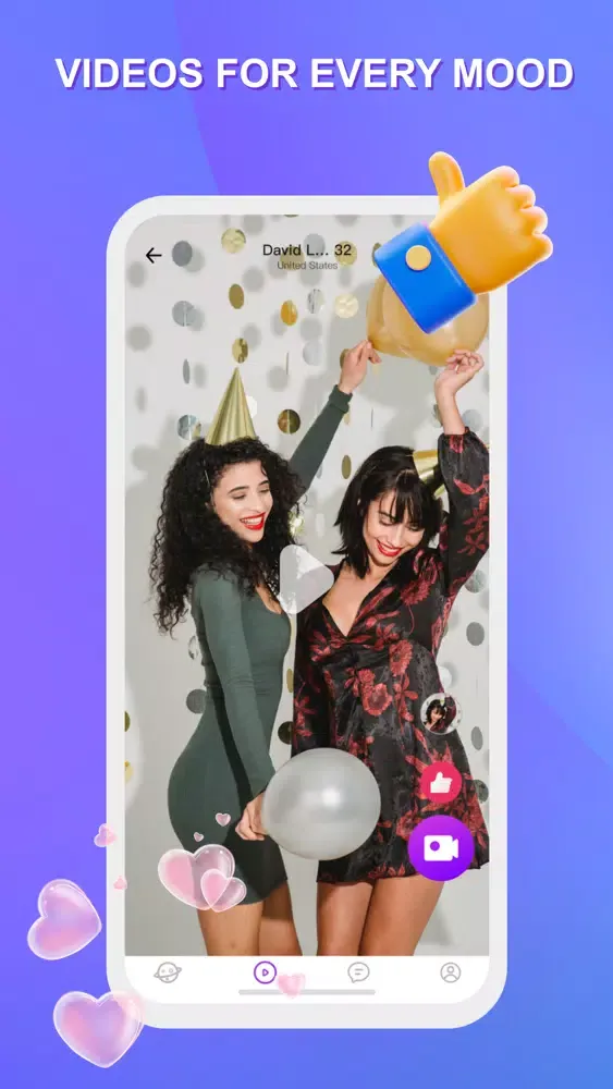 ภาพหน้าจอของ Biu:Live video chat