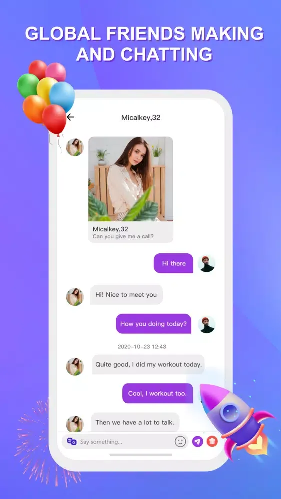 ภาพหน้าจอของ Biu:Live video chat