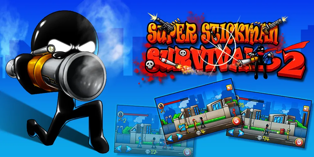 Tangkapan skrin Super Stickman Survival 2