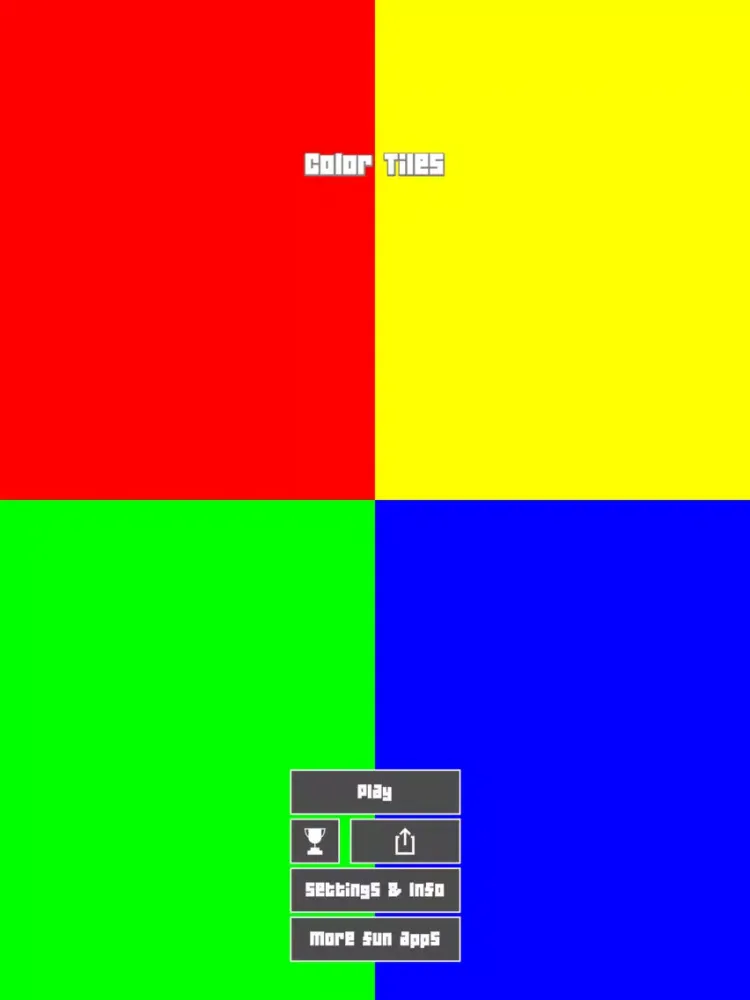 ColorTiles Arcade Game iPad 应用截图