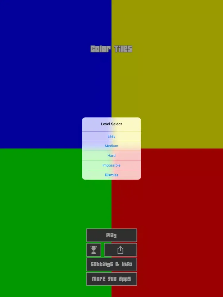 ColorTiles Arcade Game iPad 应用截图