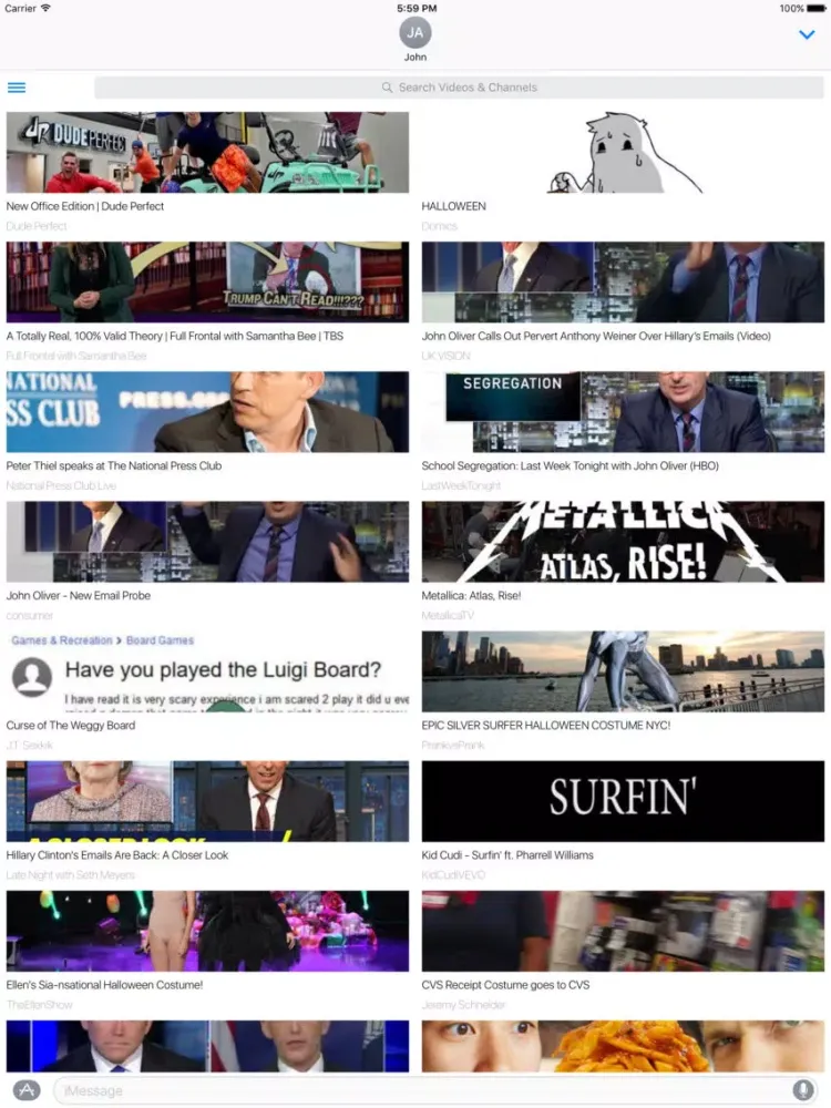 Captures d'écran de SocialTube - for YouTube iPad 