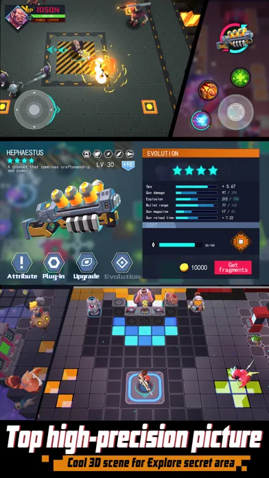 Ảnh chụp màn hình của Rogue Gunner:The Digital War
