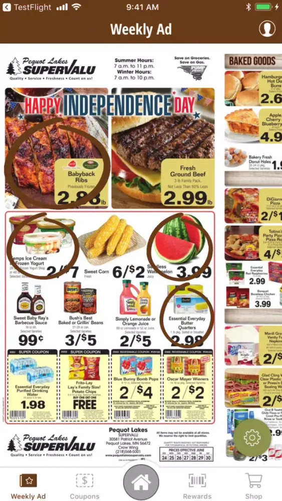 Pequot Lakes Grocery Screenshots
