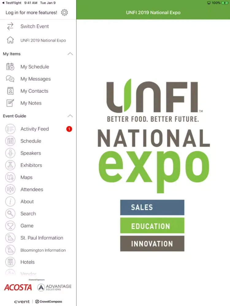 UNFI National Expo iPad 应用截图